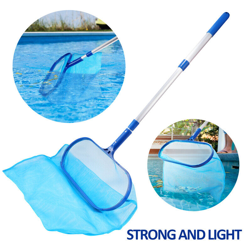 ny Heavy Duty Pool Skimmer Leaf Rake Net Scooper, Rengøring Svømmebassin, Fine Mesh