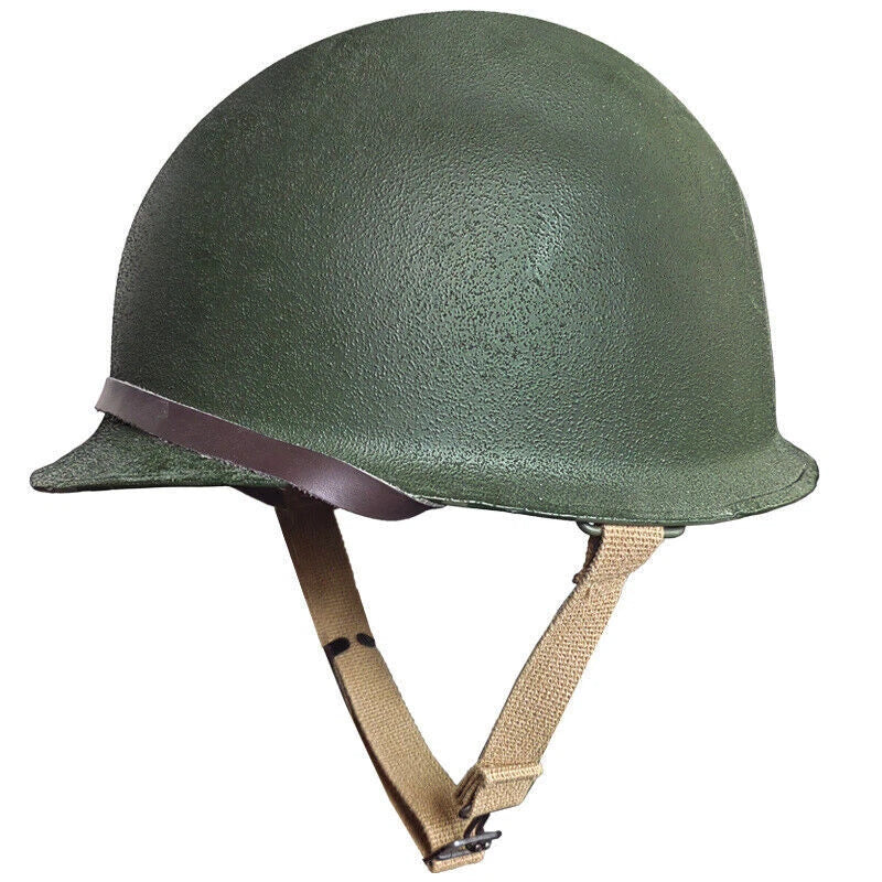 WW2 WWII US M1 Green Helmet Steel Helmet Military Army Tactical Helmets Replica 07FC0E-D4 - KOEEK