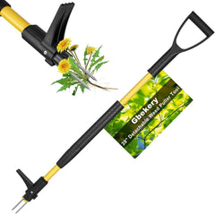 39" Detachable Weed Puller Tool Stand Up,Heavy Duty D-Handle Weeding Tool 07FC0E-D4 - KOEEK