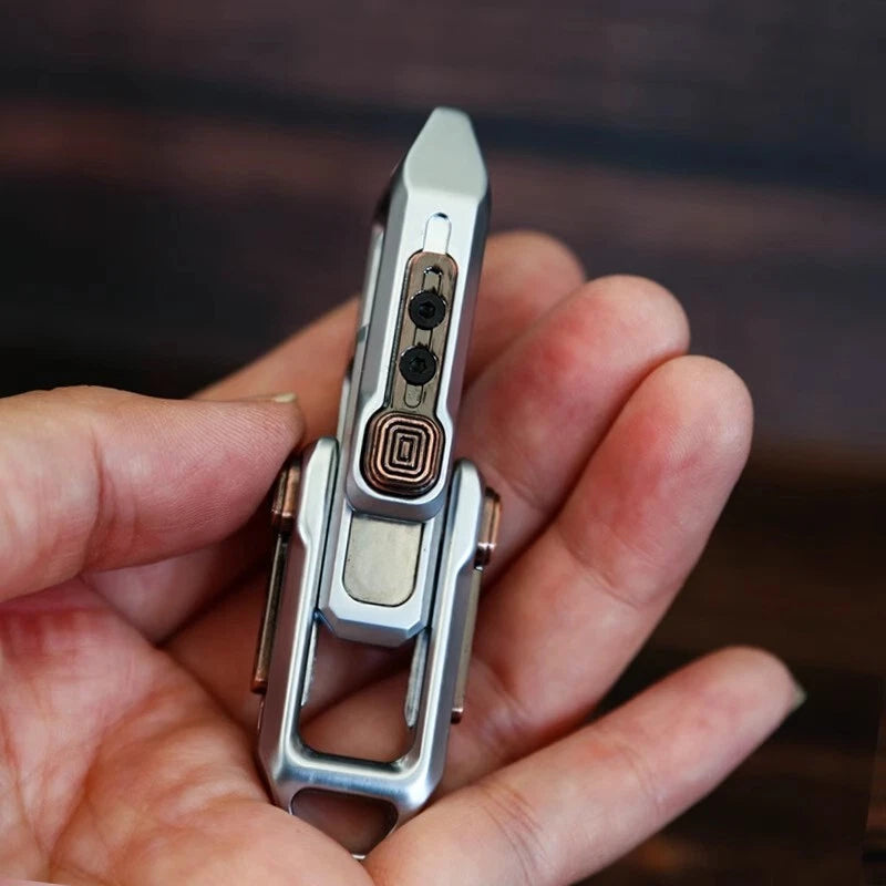 Relative Lock Push Slider EDC Fidget Slider Adult Metal Fidget Toys ADHD Tool 07FC0E-D4 - KOEEK