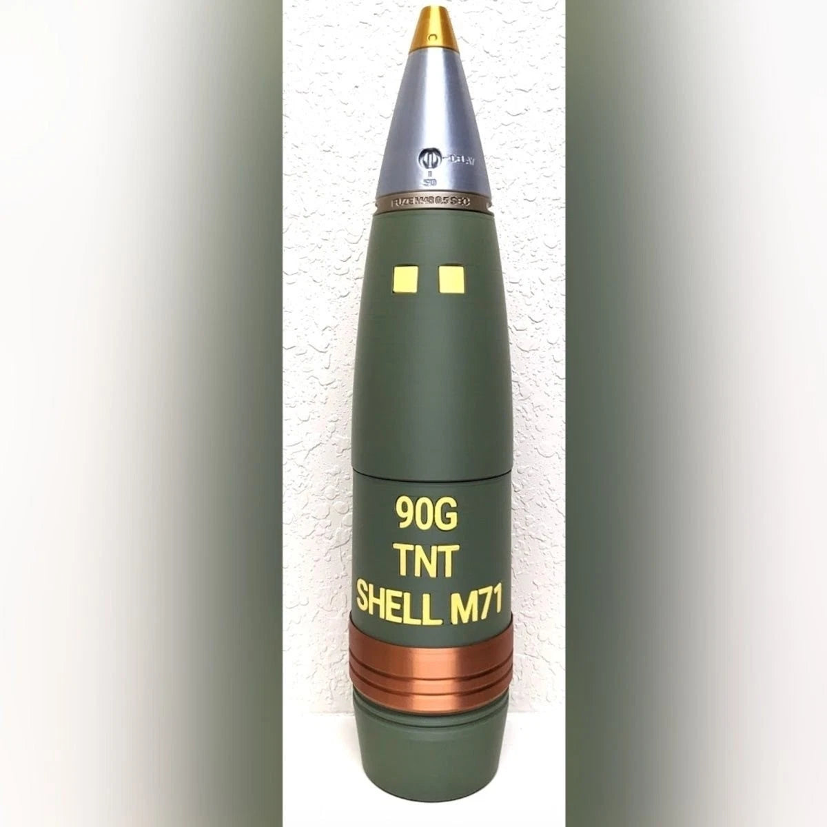 90mm Tank Shell Replica Military Army Model Decor Gift for Veterans 3D Printed 07FC0E-D4 - KOEEK