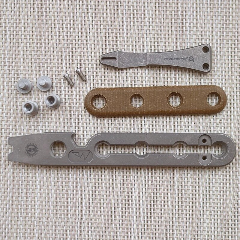 EDC Titanium Pry Bar Crowbar Bottle Opener Portable Pocket Outdoor Multi Tools 07FC0E-D4 - KOEEK