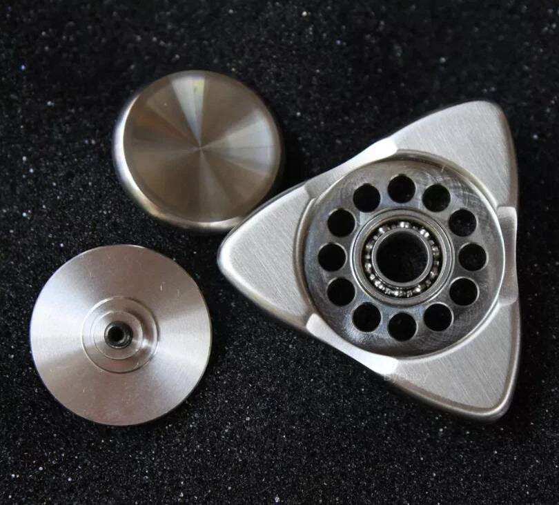 Haptic Toy Fidget Finger Spinner Pocket EDC Stainless Steel Spinning Top CNC Gif 07FC0E-D4 - KOEEK