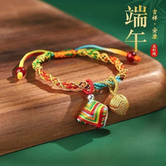 Dragon Boat Festival Five Color Handmade Woven Bracelet Zongzi Traditional Cord 07FC0E-D4 - KOEEK