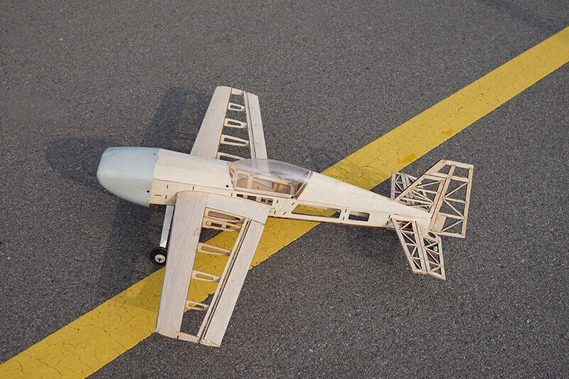 DIY Balsa Wood EXTRA330 Stunt Plane Airplane Kit Wingspan 104cm 3D Model Toy 07FC0E-D4 - KOEEK
