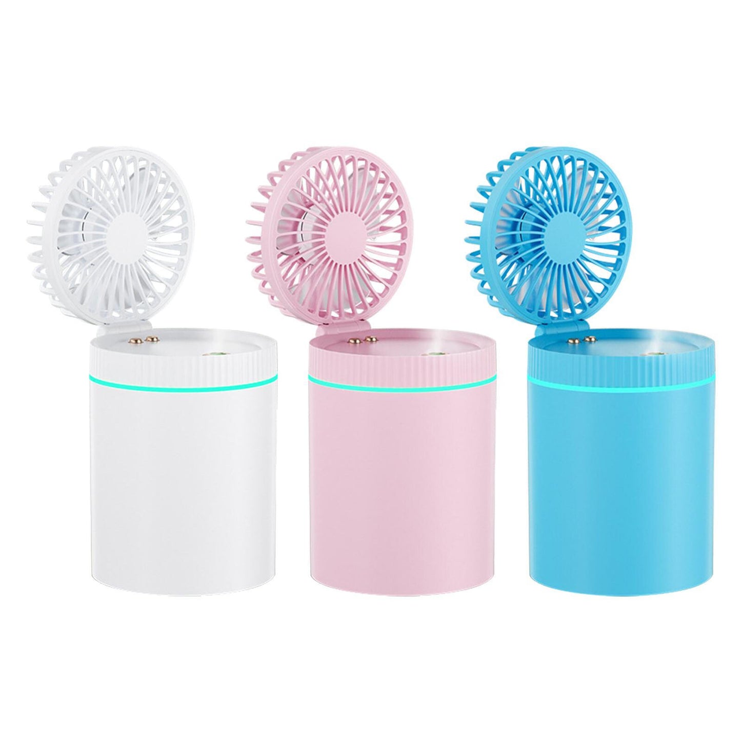 new Small Water Spray Mist Fan USB Powered  Portable Fan Cooling Air Humidifier koeek - KOEEK