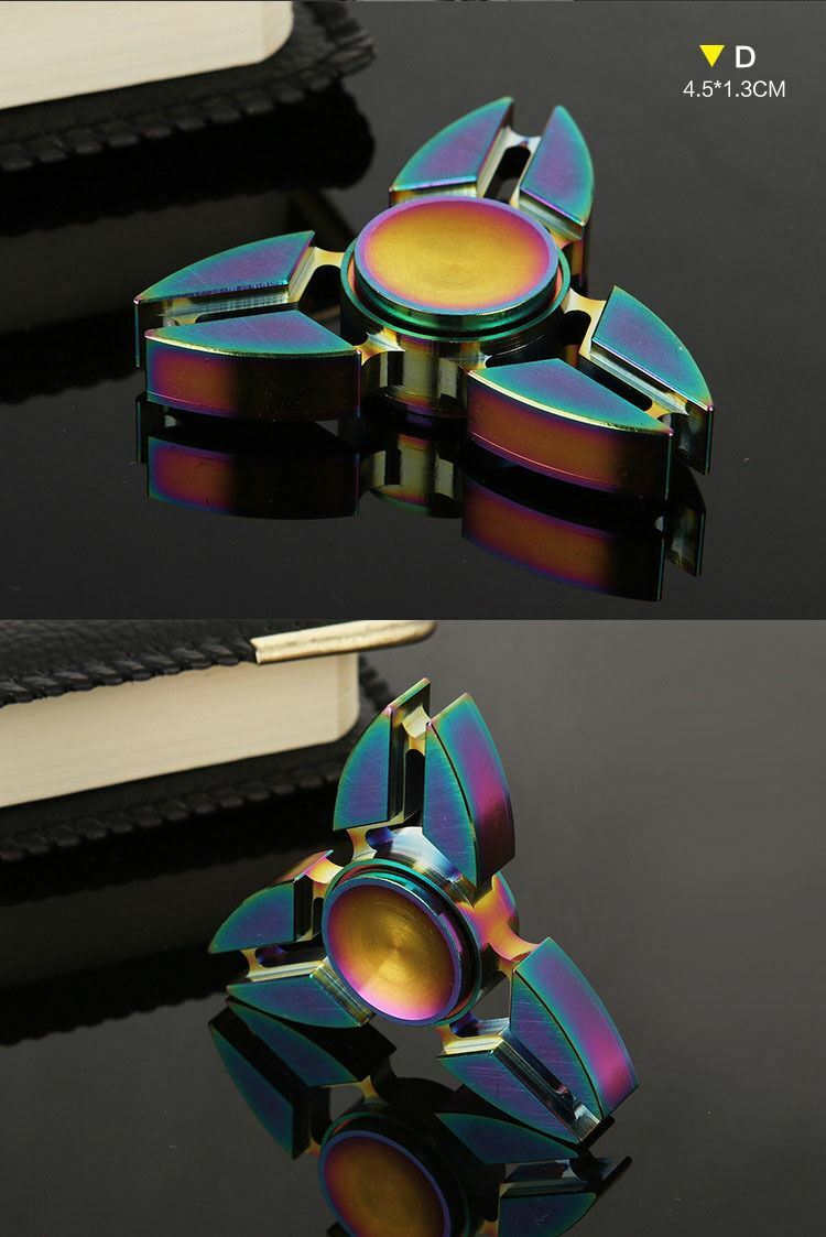 Brass/alloy Fidget Hand Spinner Finger Gyro Toy EDC Focus Stress Reliever Autism 07FC0E-D4 - KOEEK