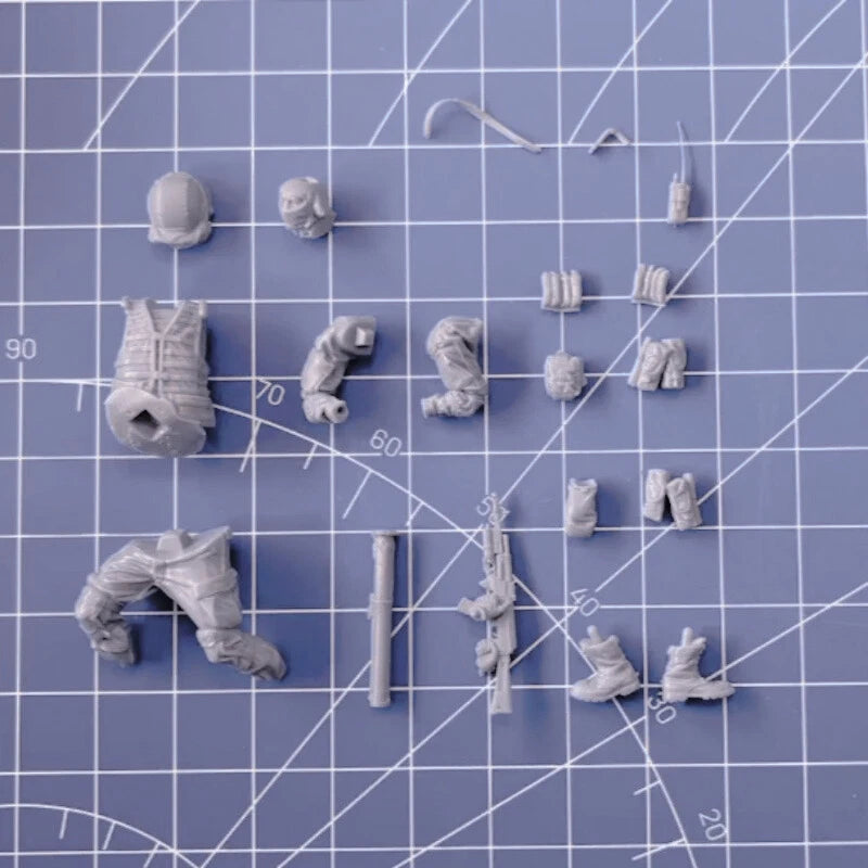 1/35 Resin Figure Model Kit Modern Infantry In Action Unassembled Unpainted 07FC0E-D4 - KOEEK