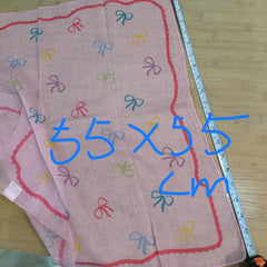 Womens Lovely Pink Bandana Scarf Neckerchief Shawl Bow Knots Graphic Scarves 07FC0E-D4 - KOEEK