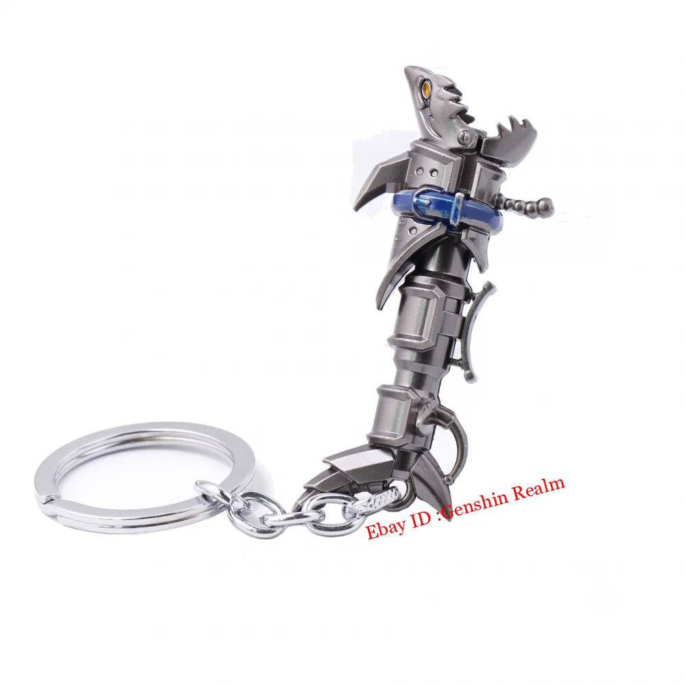 Anime Arcane：League of Legends Jinx Metal Keychain Backpack Pendant Decor Gift 07FC0E-D4 - KOEEK