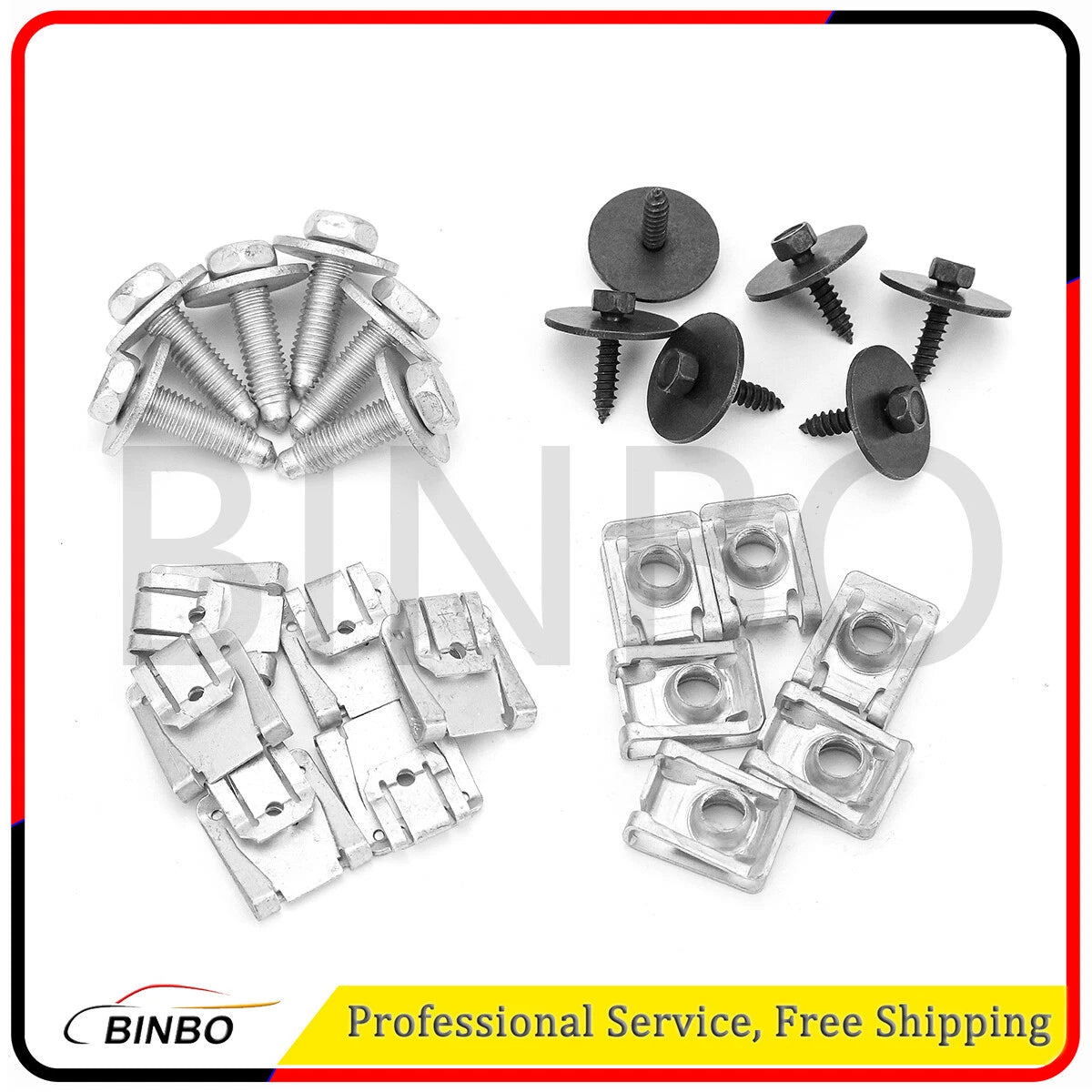 24PCS Under Engine Cover Floor Clips Screws Kit Fit For Benz E C Class W203 W211 07FC0E-D4 - KOEEK