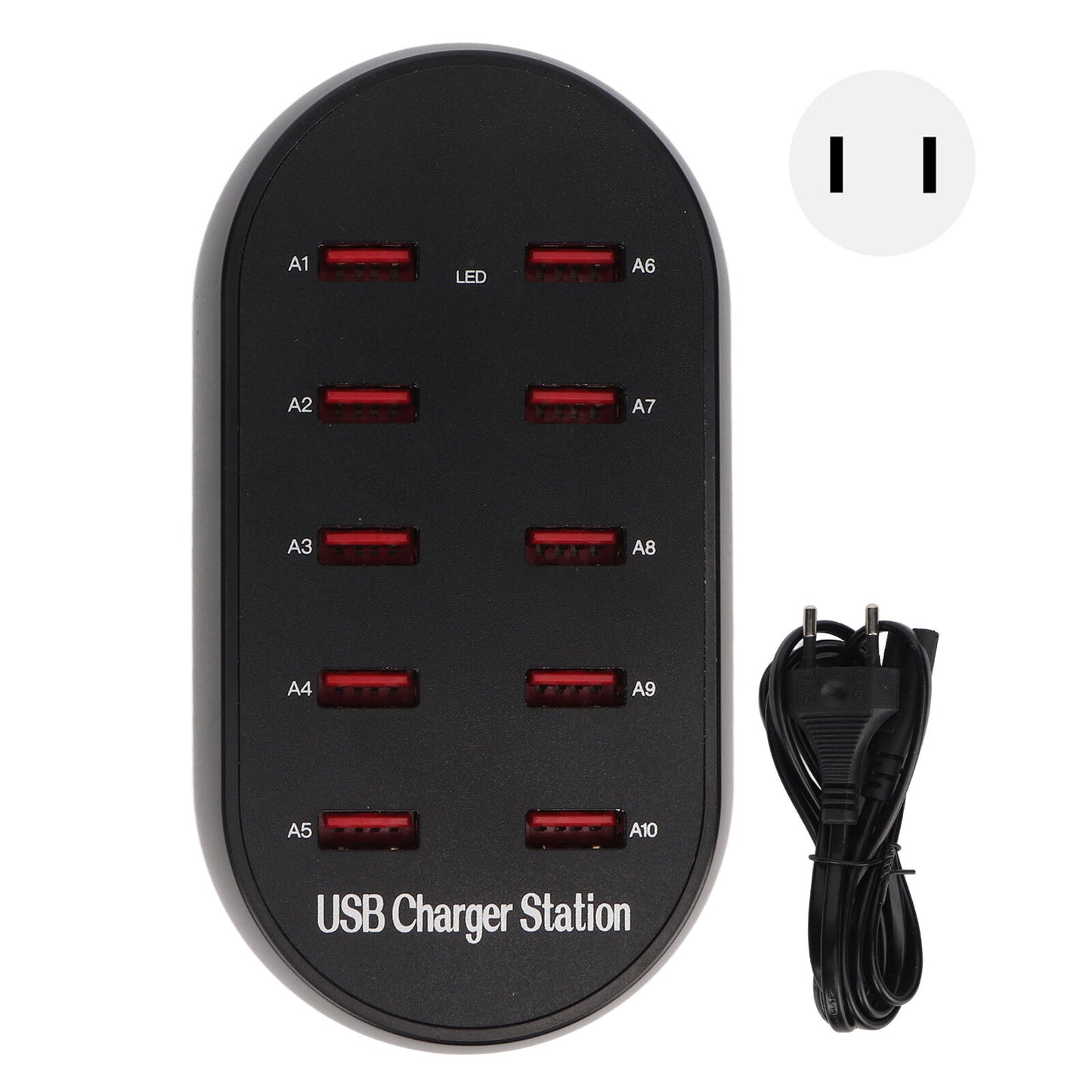 new Charging Station For Multiple Devices 50W 10 Port USB Charging Station Wall koeek - KOEEK