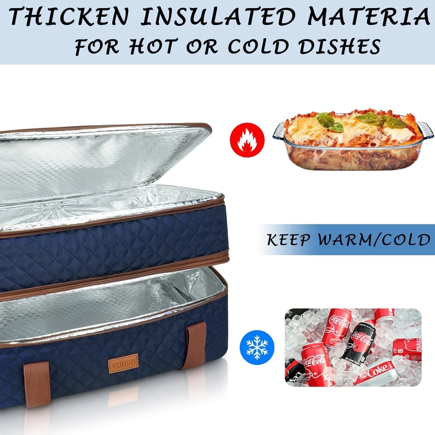 Quilted Insulated Double Casserole Carrying Case - Potluck Gatherings 07FC0E-D4 - KOEEK