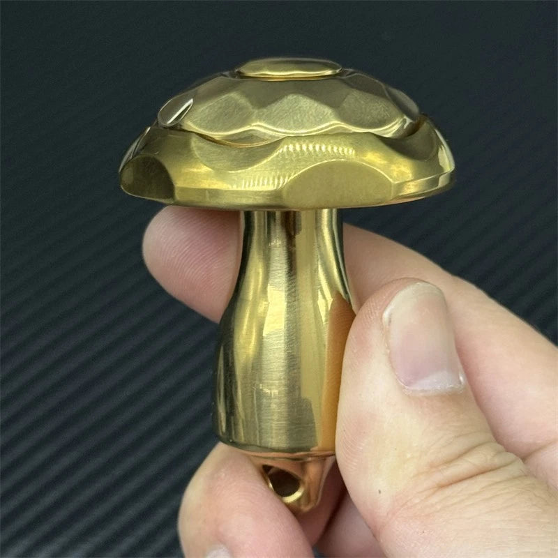 Mushroom EDC Fidget Spinner Stainless Steel Fidget Toys Art Desktop Spinning Top 07FC0E-D4 - KOEEK