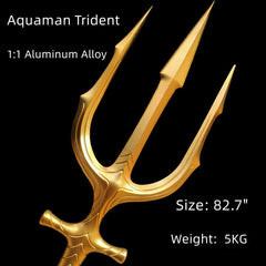 Aquaman Trident 1:1 Alloy Weapon Cosplay Prop Model Replica Collection Gift 83" 07FC0E-D4 - KOEEK