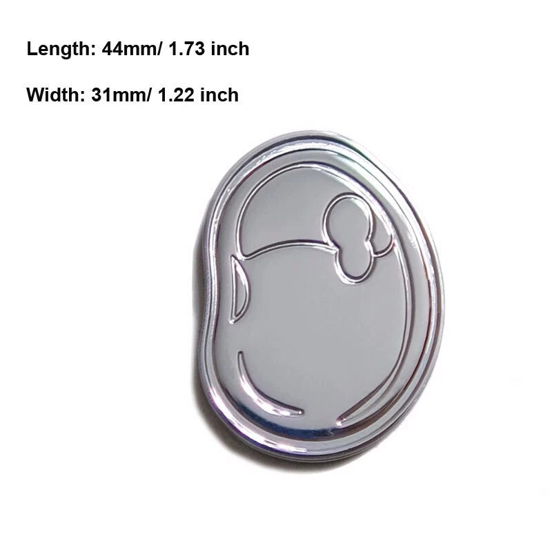 EDC Hand Slider Bean Shape Stainless Steel Clicker Push Card Stress Relief Toy 07FC0E-D4 - KOEEK