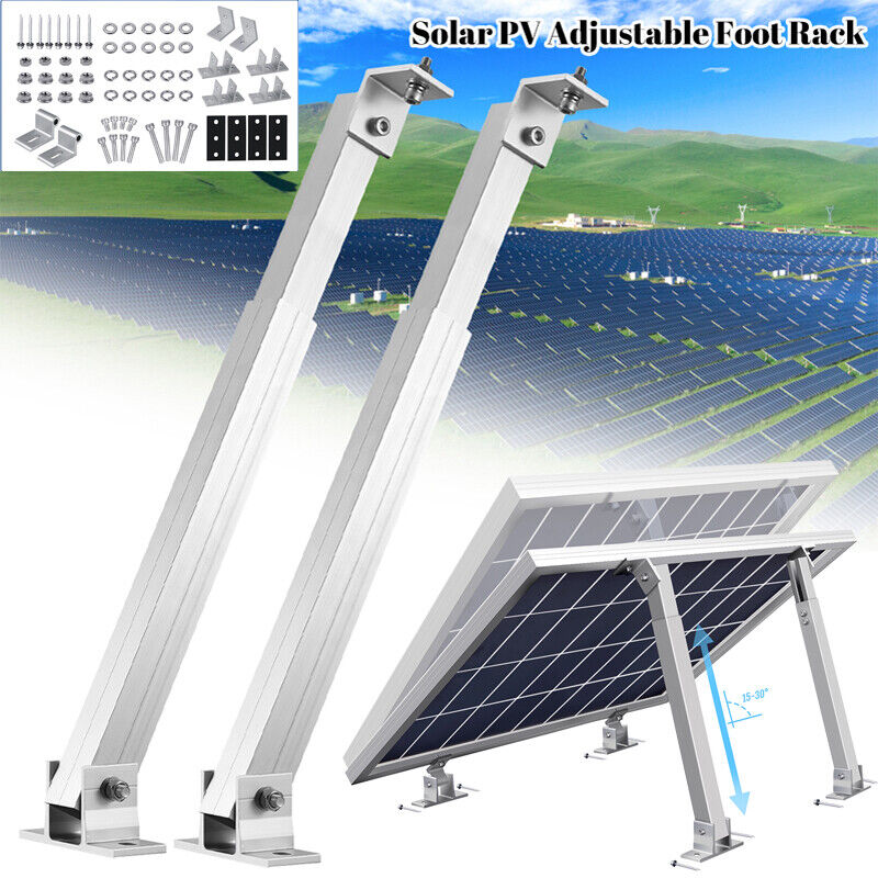 ny 1-4 Par Solar Panel Monteringsbraketter Justerbar vinkel Panel Tilt Mount Bracket