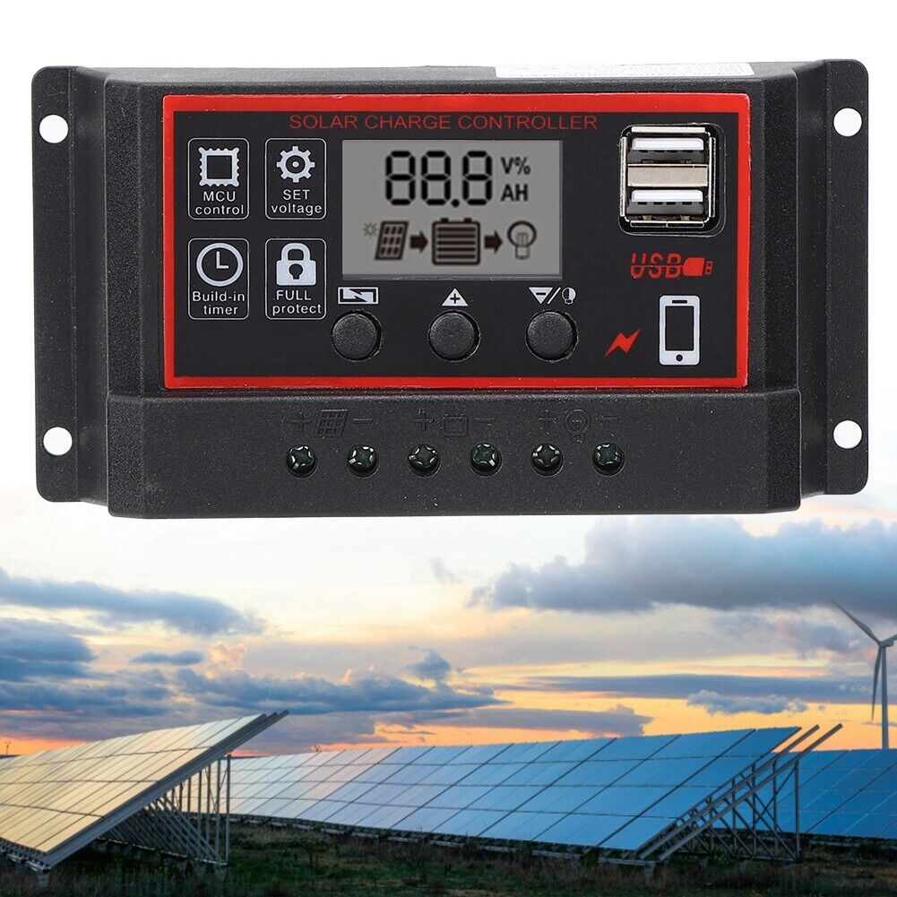 new (40A)LCD Solar Controller LCD Display Large Screen Controller Controller koeek - KOEEK