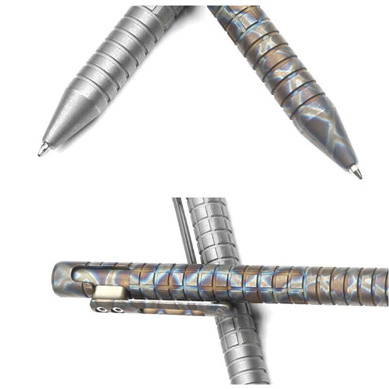 TC4 Titanium Alloy Bolt Action Pen Office Signature Writing Pocket EDC Tool Pens 07FC0E-D4 - KOEEK