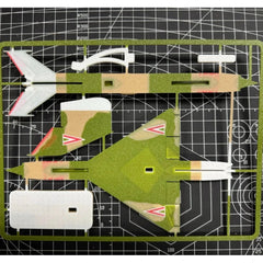 MiG-21 3D Printed Aircraft Model with Stand Hungarian Air Force Camo Desktop Dec 07FC0E-D4 - KOEEK