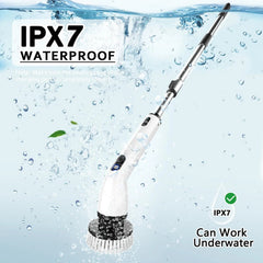 Electric rotary scrubber with adjustable extension handle 07FC0E-D4 - KOEEK