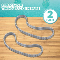 new (2 Pack) Replacement Gray Tracks for Maytronics Dolphin 9983152-R2, 07FC0E-D4 - KOEEK