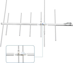 new HYS Dual Band Yagi Antenna, 2Meter 70CM 144/430Mhz 9.5/11.5dBi Outdoor Silver HYS - KOEEK