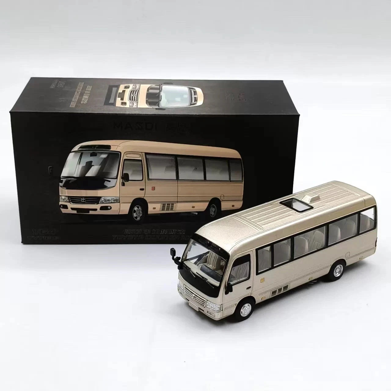 1:64 Toyota Coaster 2013 Diecast Model can slide Simulation Vehicle Display toy 07FC0E-D4 - KOEEK