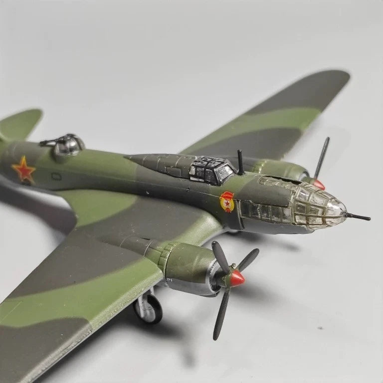 1:144WWII IL-4Bomber Alloy Model Simulation Military CollectionMiniatureOrnament 07FC0E-D4 - KOEEK