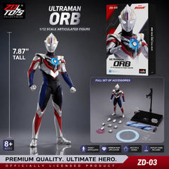 ZDToys Ultraman Orb Action Figure 8" Articulated Collectible Model Toy 07FC0E-D4 - KOEEK
