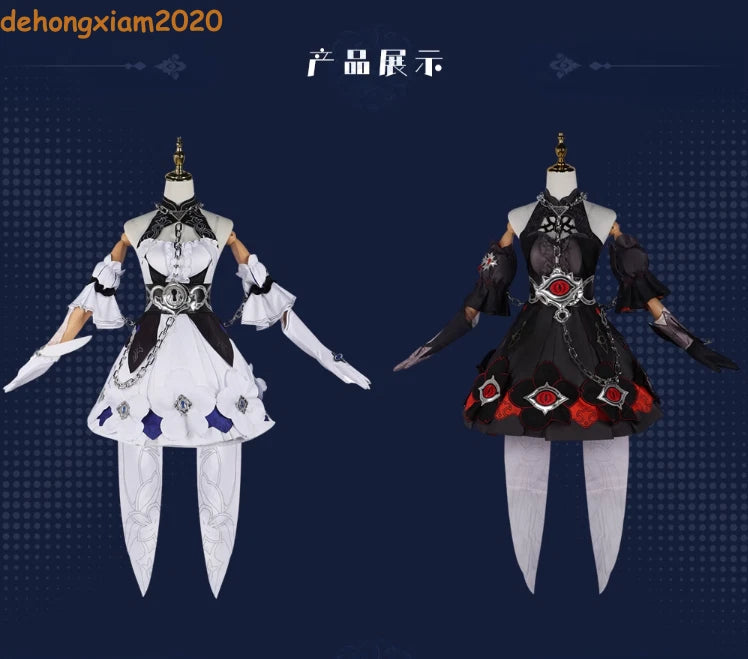 Honkai Impact 3 Seele Vollerei Dress Skirt Outfit Women Cosplay Costume Clothing 07FC0E-D4 - KOEEK