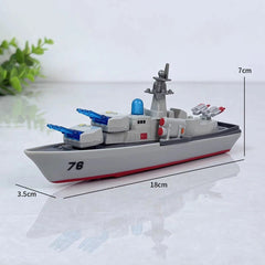 Diecast Warship Model Set Destroyer, Aircraft Carrier Submarine Military Vessel 07FC0E-D4 - KOEEK