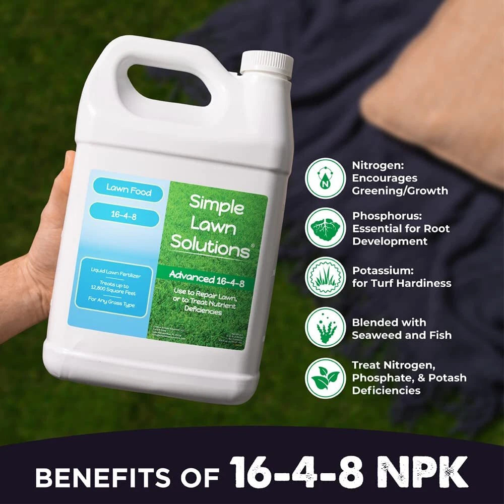 Advanced16-4-8 Lawn Fertilizer-Liquid Lawn Food Spring/Summer Spray Concentrate 07FC0E-D4 - KOEEK