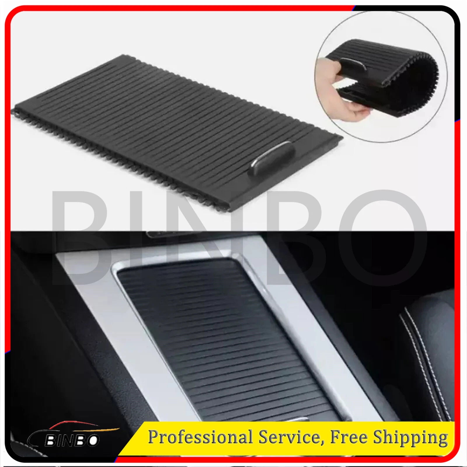 Center Console Roller Blind Cover Black Fit For Mercedes Benz X204 GLK 2008-2015 07FC0E-D4 - KOEEK