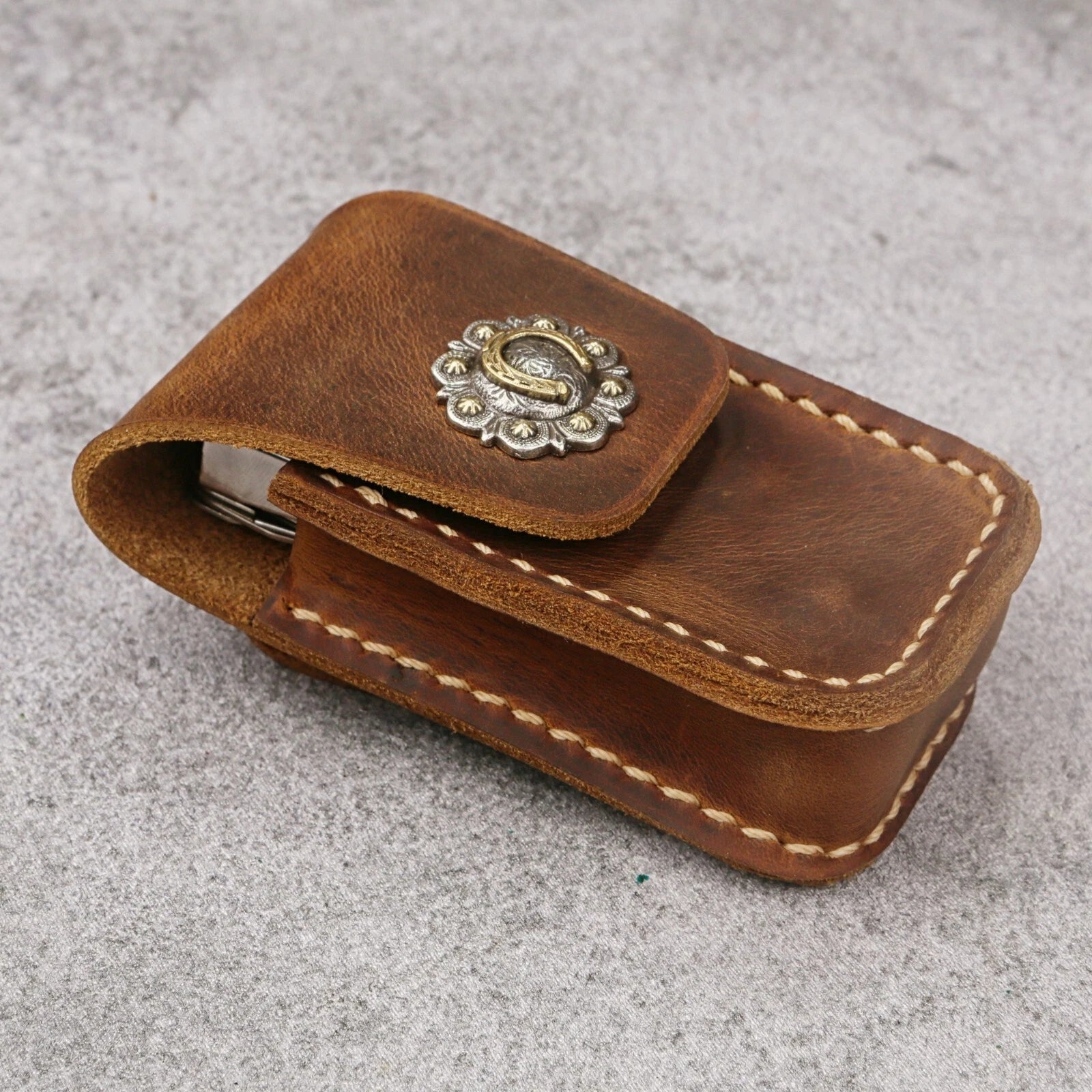 Leather multitool sheath for leatherman Wave Surge Signal, leatherman belt pouch 07FC0E-D4 - KOEEK