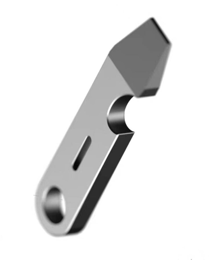 Titanium Keychain Pry Bar Crowbar Bottle Opener Ruler with Titanium Key Ring EDC 07FC0E-D4 - KOEEK