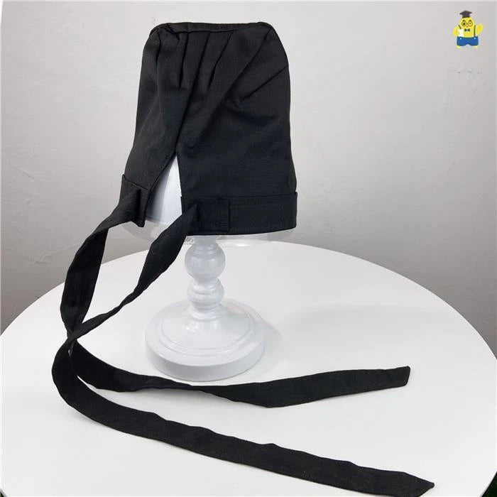 Chinese Traditional Hanfu Scholar Men Ancient Scholar Black Hat Confucian Towel 07FC0E-D4 - KOEEK