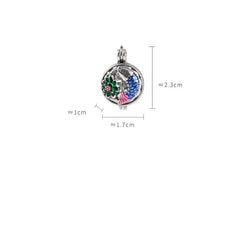 Small Hollow Box Pendant Koi Fish Lotus Pendant 07FC0E-D4 - KOEEK