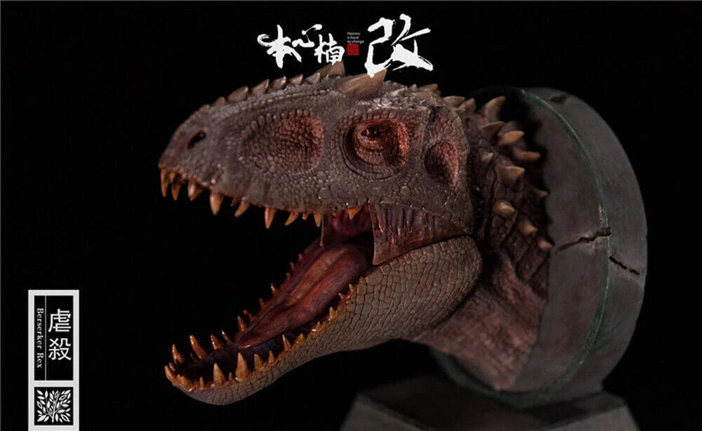 NANMU Indominus Rex Head Bust Dinosaur Statue Model Collectible Display 4.7in NANMU - KOEEK