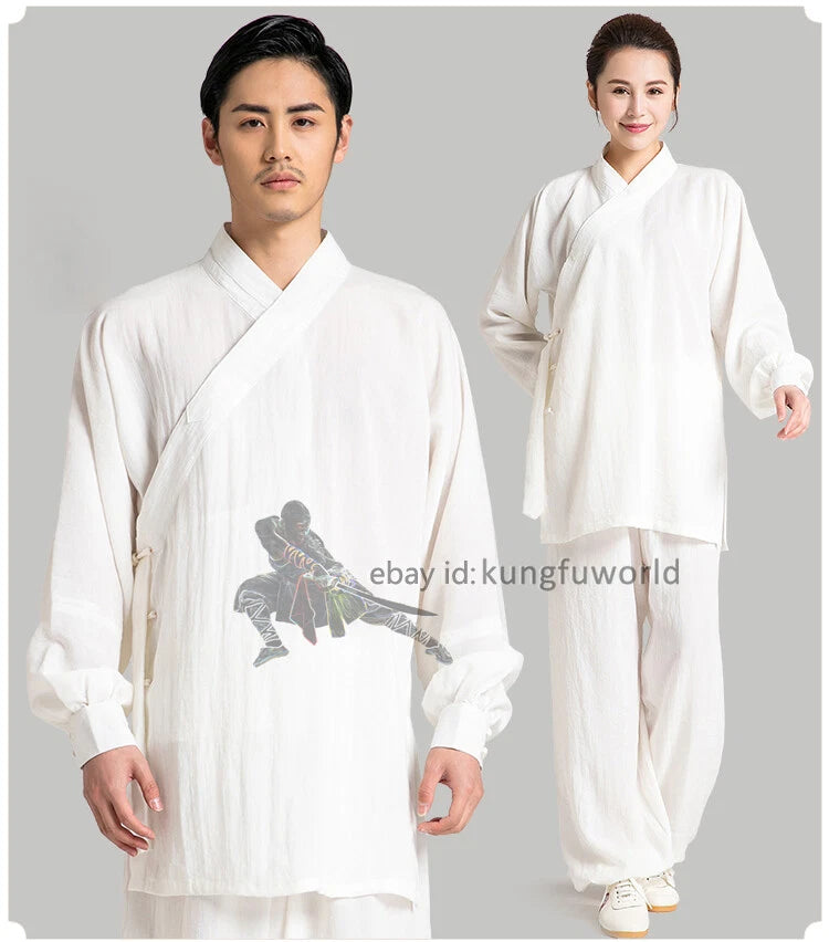 25 Colors Wudang Taoist Robe Kung fu Suit Shaolin Tai Chi Uniform Wushu Clothes 07FC0E-D4 - KOEEK