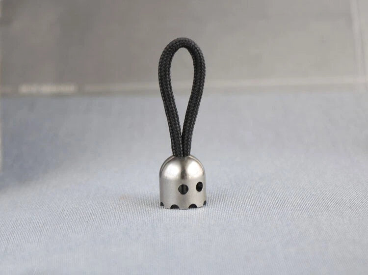EDC Titanium Alloy Knife Lanyard Bead Paracord Keychain Pendant Zip Pull DIY 07FC0E-D4 - KOEEK
