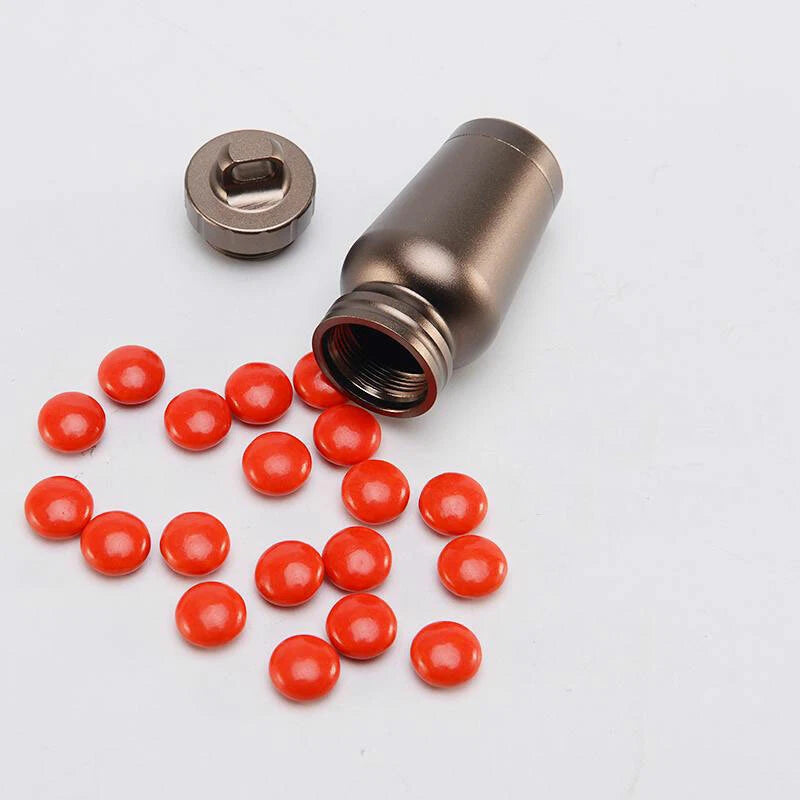 CNC Aluminium Alloy Outdoor Survival Waterproof Box Travel EDC Keychain Tank 07FC0E-D4 - KOEEK