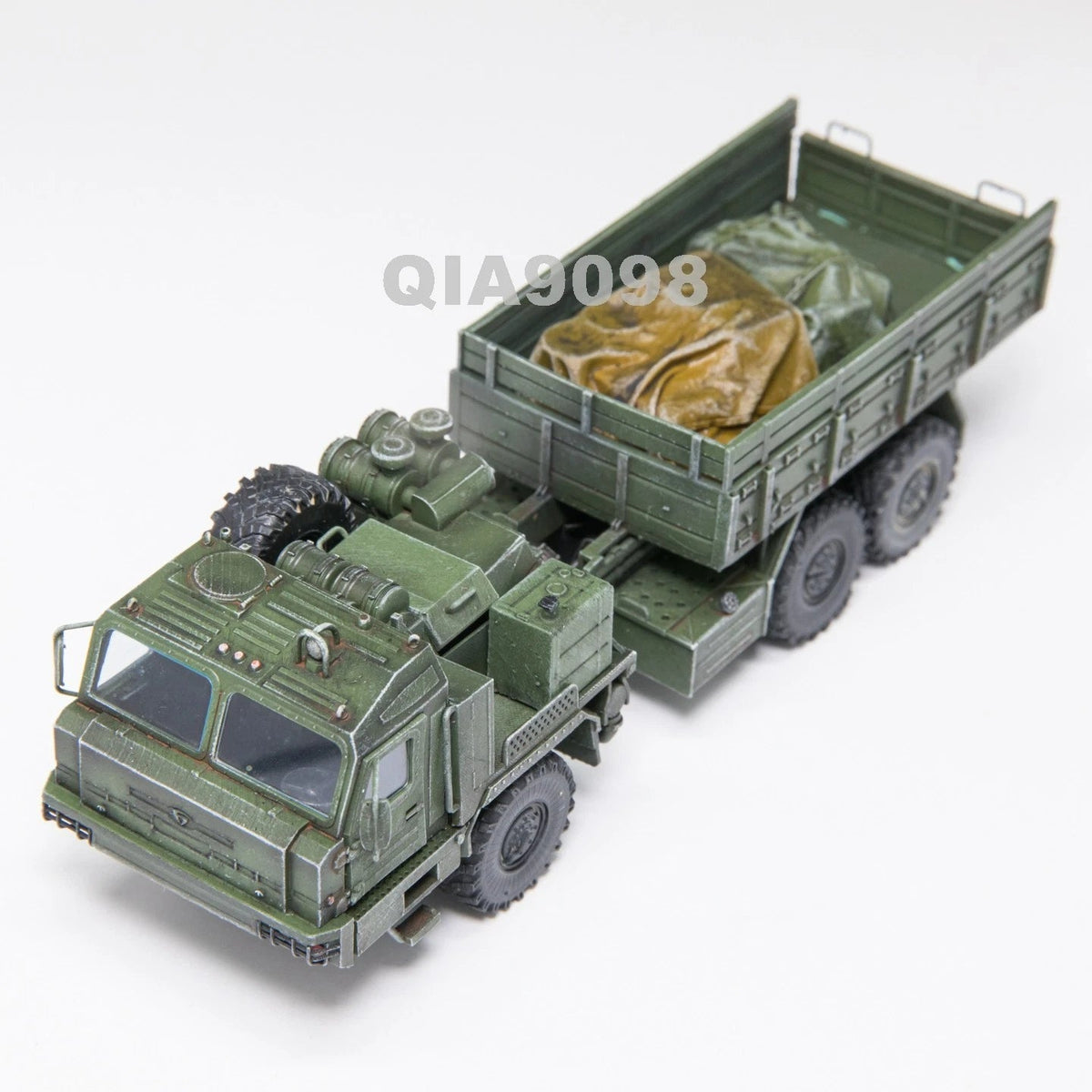 1/72 Scale Russian BAZ-6402 Military Supply Vehicle Green Resin Model 07FC0E-D4 - KOEEK