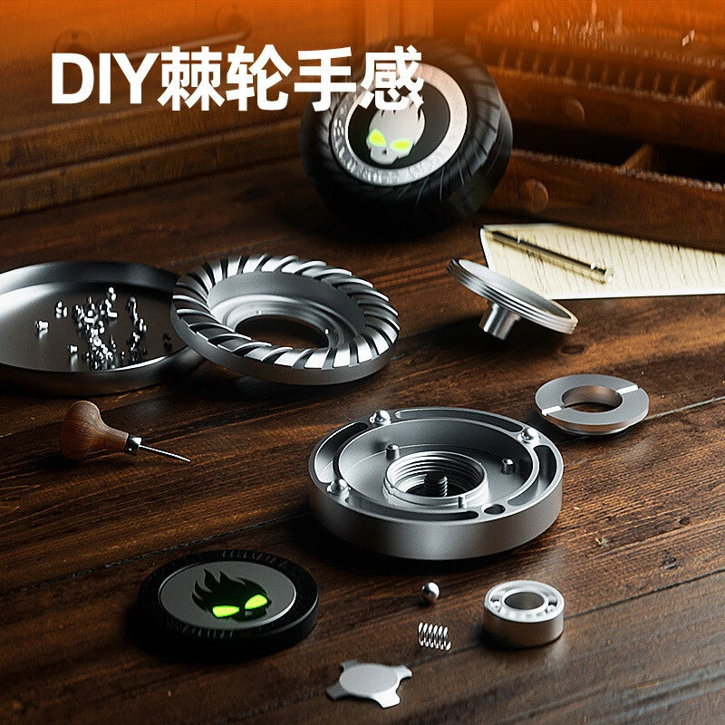 Metal Luminous Fidget Spinner 3 in 1 Adults EDC Antistress Hand Spinner Toys 07FC0E-D4 - KOEEK