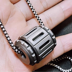 EDC Titanium Rotate Pendan Paracord Knife Cord Bead DIY Necklace Bracelet Bead 07FC0E-D4 - KOEEK