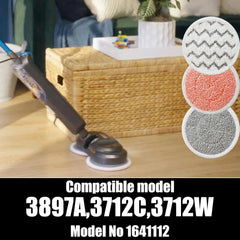Rotating mop replacement pads, 12-pack. 07FC0E-D4 - KOEEK