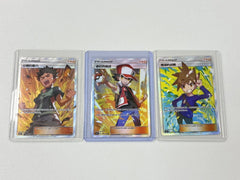 IN STOCK Pokemon TCG S- Chinese Card Red Blue Brock Set of 3  Rare NM