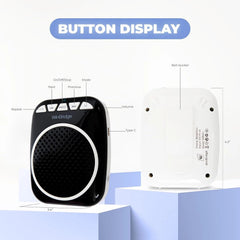 Portable megaphone with headset microphone rechargeable ultra-lightweight 07FC0E-D4 - KOEEK