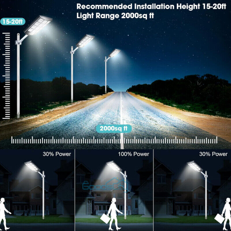 nye 1600W Solar Street Lights Commercial 7500K for Basketball Court Road Playground