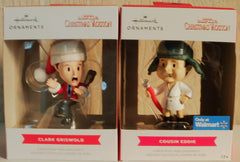 2 Hallmark Ornaments Christmas Vacation Clark Griswold Cousin Eddie HALLMARK - KOEEK